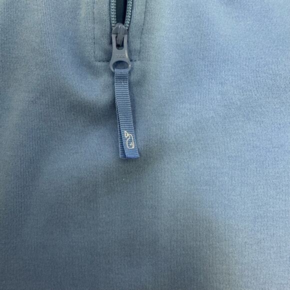 Vineyard Vines Women's 1/4 Zip Pullover XS Blue/Green Whale Logo - Picture 8 of 11